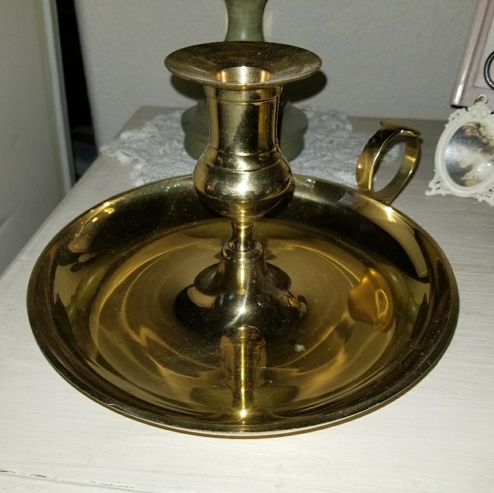 Brass /vintage candle stick holder